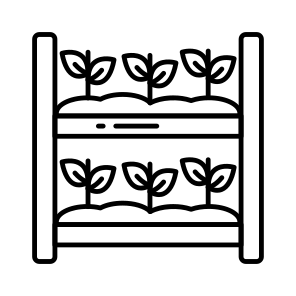 Hydroponic, Home Garden, Farming, Agriculture, Growing Plants icon