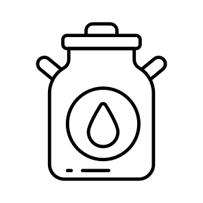 Milk Bottle, Milk Container, Dairy Bottle, Milk Can, Preserved Milk icon