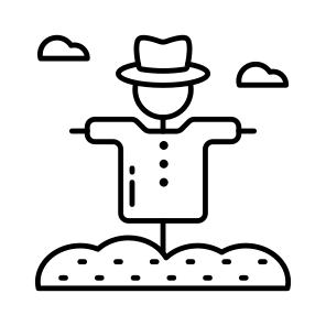 Scarecrow, Strawman, Effigy, Farming Guard, Farming Halloween icon
