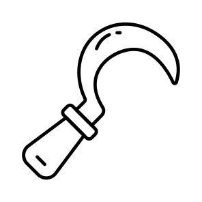 Scythe, Sickle, Harvesting Tool, Harvesting Equipment, Instrument icon