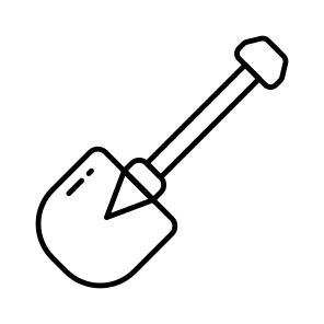 Shovel, Spade, Digging Tool, Digging Equipment, Construction Tool, icon