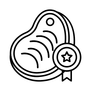 Steak Quality, Beef, Meat, Food, Edible icon