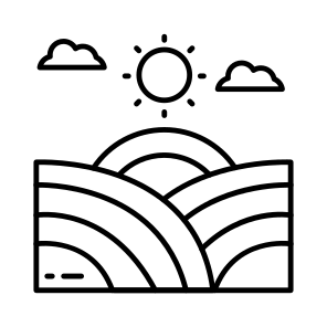 Sunrise Farm, Field, Landscape, Meadow, Pasture icon
