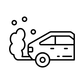 Auto Strike, Car Hit, Car Accident, Car Exhaust, Engine Exhausted icon