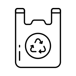 Bag Recycling, Bag Reuse, Bag Renewable, Polythene Bag Recycling, Polythene Reprocess icon