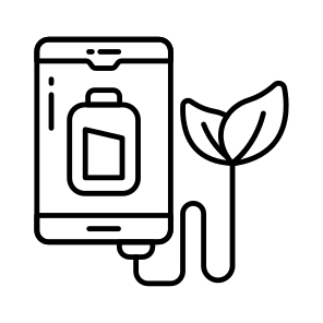 Eco Battery, Rechargeable Battery, Electric Battery, Energy Accumulator, Battery Status icon