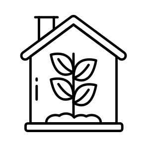 Eco Home, Eco House, Homestead, Residence, Accomodation icon