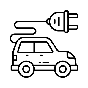 Electric Car, Electric Vehicle, Autonomous Car, Autonomous Vehicle, Car Charging icon