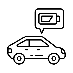 Electric Car, Electric Vehicle, Autonomous Car, Autonomous Vehicle, Charging Car icon