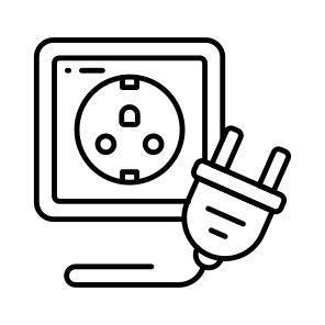 Electric Plug, Electric Cord, Plug In, Power Plug, Electric Connector icon