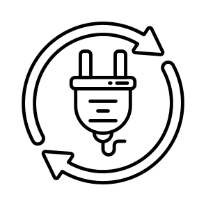 Electric Plug, Electric Cord, Switch, Power Plug, Electric Connector icon