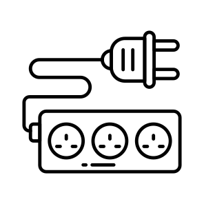 Extension Cord, Extension Cable, Hardware, Switch Cord, Plug Extension icon