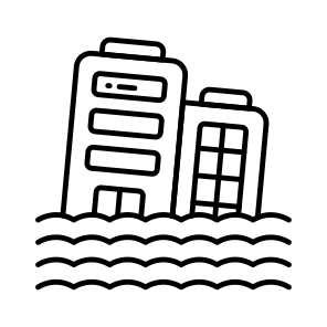 Flood, Natural Disaster, Inundation, Flash Flood, Flood Zone icon
