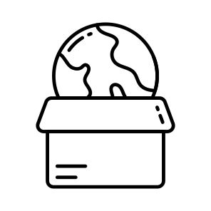 Global Parcel, Global Package, Global Delivery, Global Carton, Logistic Delivery icon