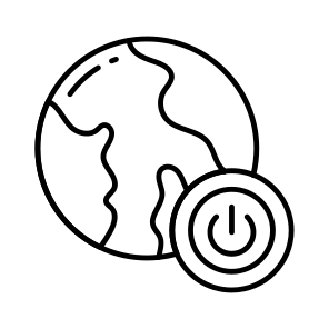 Global Switch Off, On Button, Power Button, Global Shutdown, Control Button icon