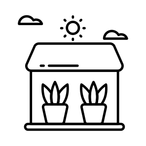 Greenhouse, Green Home, Glass House, Eco Home, Eco House icon