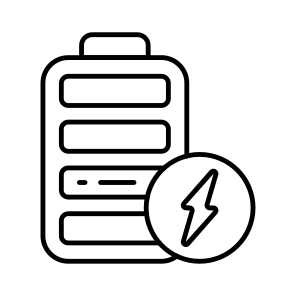 Mobile Battery, Rechargeable Battery, Electric Battery, Energy Accumulator, Battery Status icon