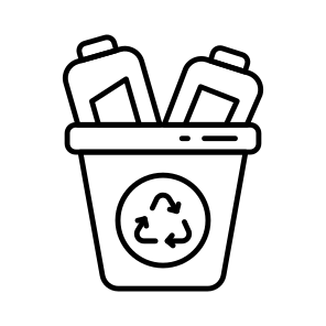 Recycle Bin, Wastebin, Dustbin, Garbage Can, Trash icon