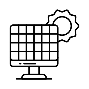 Solar Panel, Photovoltaic Cell, Solar Plate, Solar Energy, Energy Reservoir icon