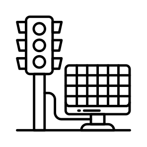 Solar Traffic Lights, Traffic Lamp, Semaphore, Signal Lights, Stoplights icon