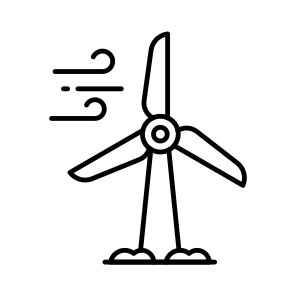 Windmill, Wind Turbine, Wind Generator, Aerogenerator, Wind Energy icon