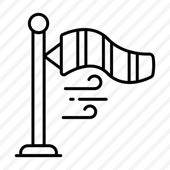 Windsock, Wind Cone, Forecast, Overcast, Meteorology  preview