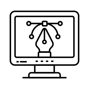 Bezier Tool, Design Tool, Graphic Design, Pen Tool, Photoshop Tool icon