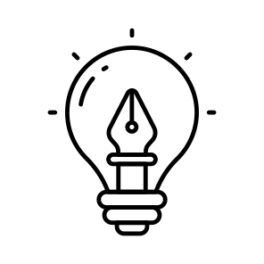Creative Writing, Creative Idea, Writing Idea, Innovation, Bright Idea icon