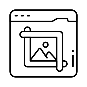 Crop Image, Photoshop Tool, Designing Tool, Graphic Tool, Illustrator Tool, icon