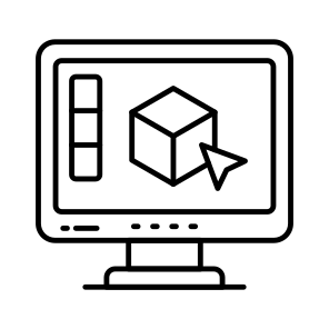 D Cube, D Cad, D Model, D Design, Virtual Reality, icon