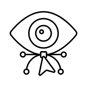 Design Monitoring, Inspection, Visualization, Vision, Design Eye icon
