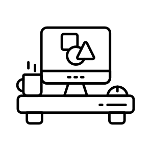 Design Studio, Workstation, Workstead, Workspace, Workplace, icon