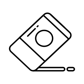 Eraser, Rubber, Stationery, School Supplies, Delete icon