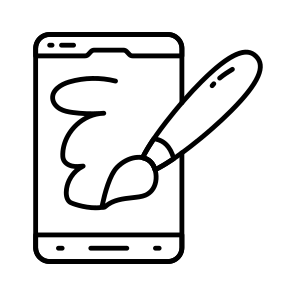 Mobile Designing, Online Graphic, Graphic Design, Mobile Art, Mobile Creativity icon
