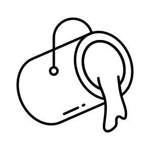Paint Bucket, Paint Pail, Paint Basket, Paint Container, Painting Tool, icon