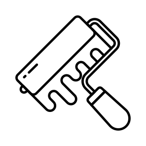 Painting Brush, Paint Roller, Painting Tool, Painting Equipment, Acrylic Brush icon