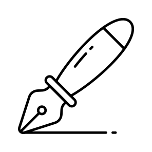Pen Nib, Pen Tip, Graphic Design, Design Tool, Equipment Design icon