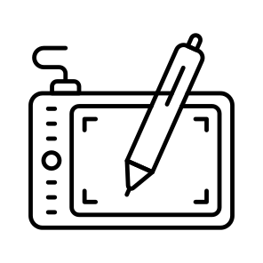Pen Tablet, Digitizer, Graphic Tablet, Drawing Tablet, Digital Artboard icon