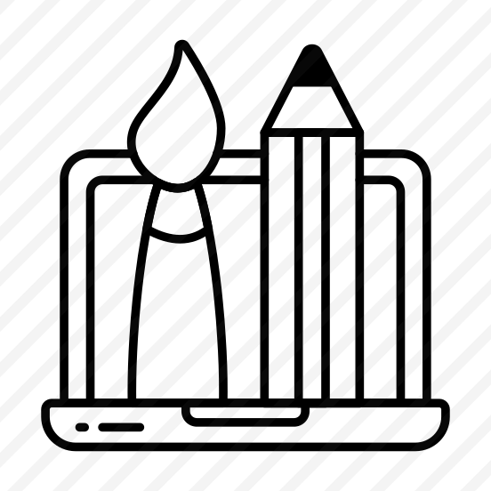 Stationery, Design Tools, Pencil Brush, Office Supplies, Geometric Tools preview