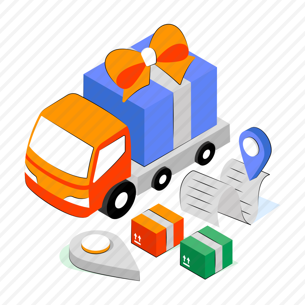 Cargo Van, Cargo Truck, Gift Delivery, Logistic Delivery, Road Freight  preview