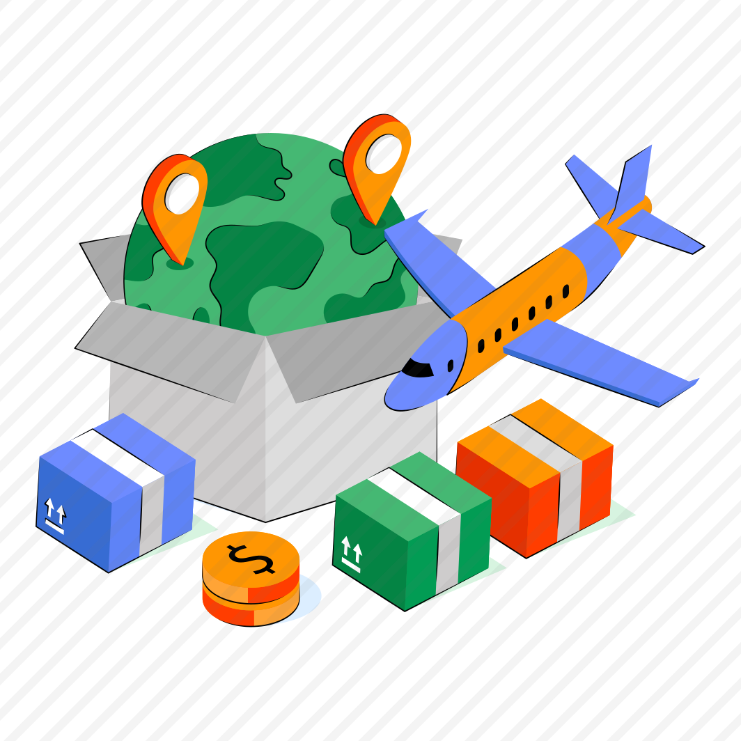 Global Parcel, Global Package, Global Delivery, Global Carton, Logistic Delivery preview