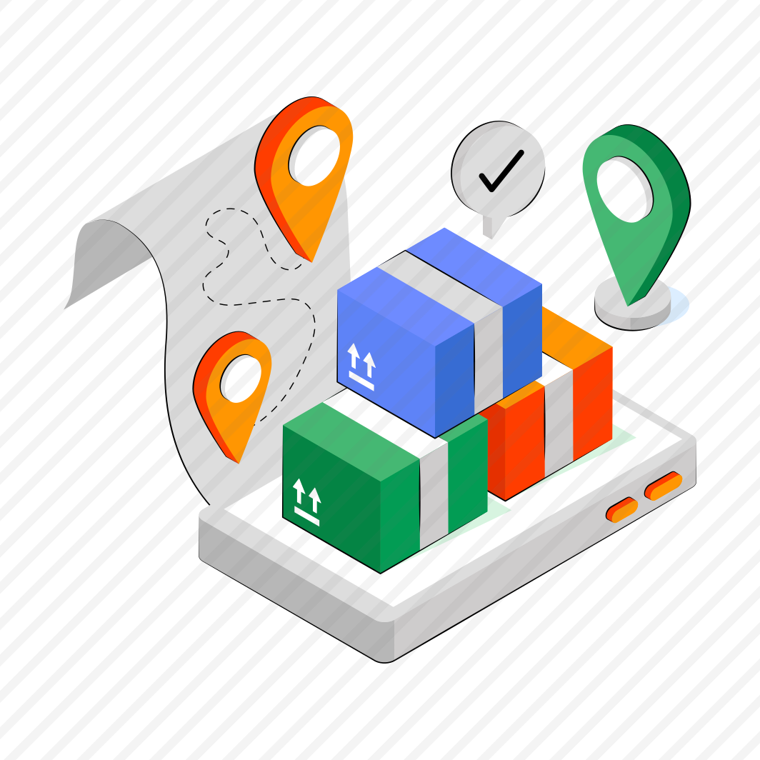 Mobile Parcel Location, Mobile Package, Online Package, Mobile Delivery, Phone Parcel Tracking  preview