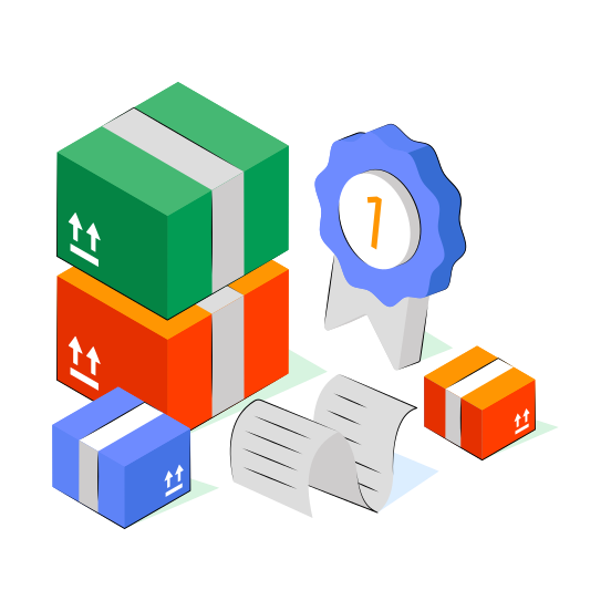 Premium Parcel, Premium Package, Parcel Quality, Package Quality, Logistic Parcel  illustration