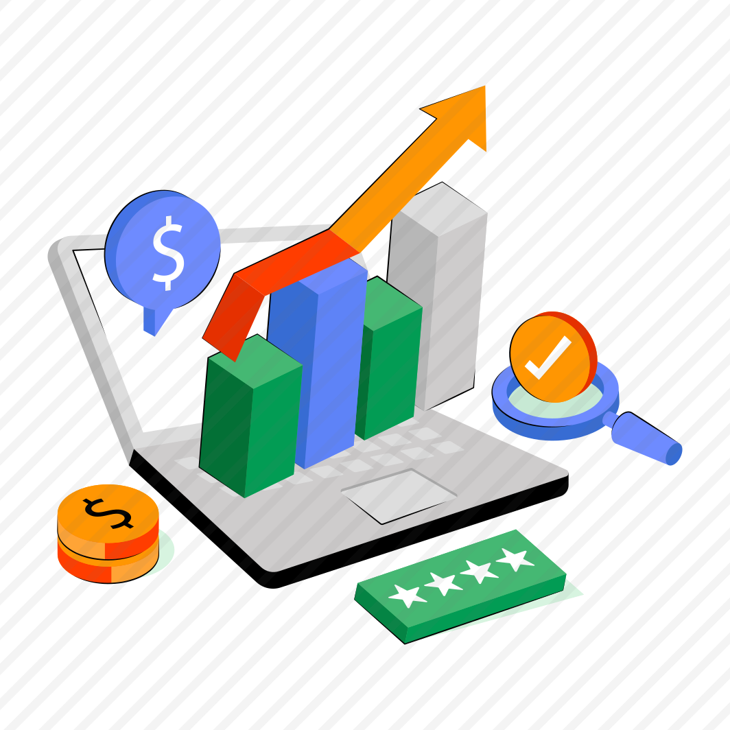 Online Data Analytics, Online Infographic, Online Statistics, Business Data, Online Growth Chart preview