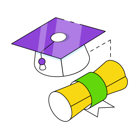 Degree, Diploma, Certificate, Deed, Credential Document, illustration