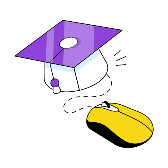 Digital Education, Digital Learning, E Leaning, Online Education, Online Learning  illustration