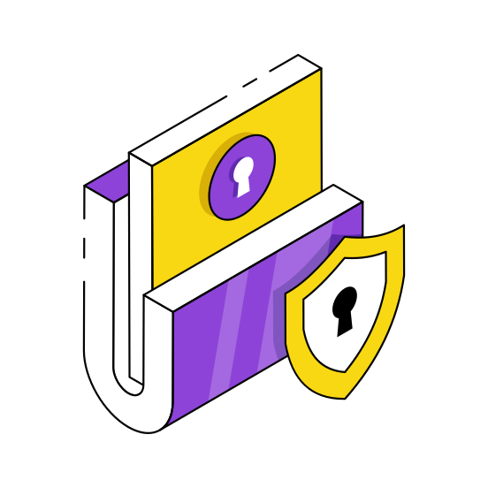 Folder Security, Folder Protection, Secure Folder, Secure Document, Secure Doc illustration