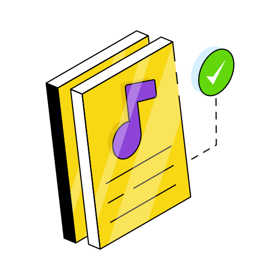 Music Book, Booklet, Handbook, Guidebook, Textbook,  illustration
