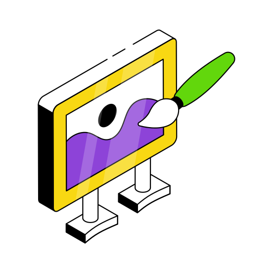 Painting, Canvas, Art, Easel Board, Landscape,  illustration