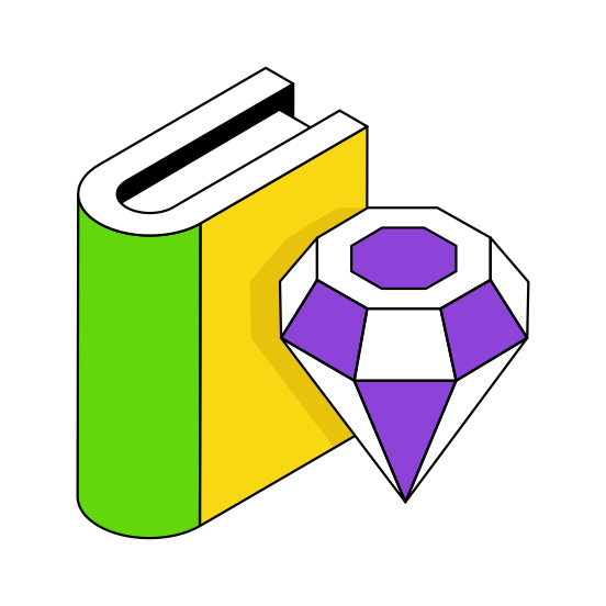 Premium Education, Learning, Knowledge, Study, Book illustration